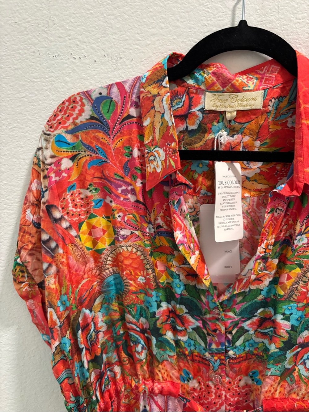 NWT La Moda Boho Dress, size S/M - Picture 4 of 10